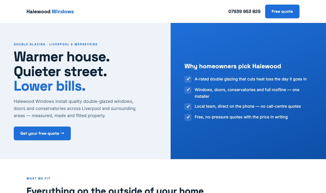 Rebuilt windows and doors homepage by Allfront Media