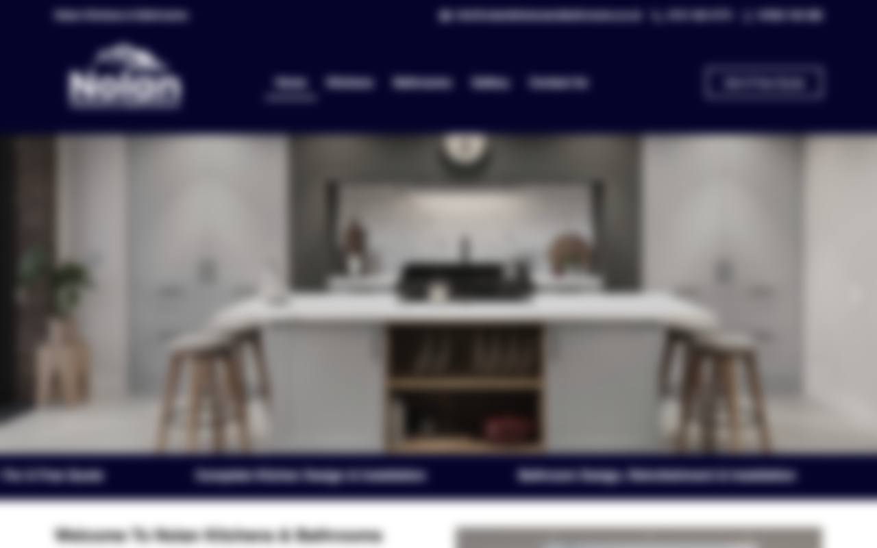 Old kitchens website, blurred